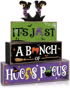 Hocus Pocus Decor, Vintage Halloween Decorations Indoor Table Sign for Home by Golibra