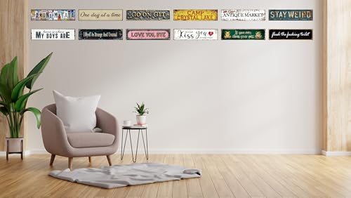 One Day At A Time Street Sign Retro Funny Wall Decor Metal Tin Signs Fall Season Horror Theme Inappropriate Humor Bar Home College Dorm Decor 16x4 in - Image 7