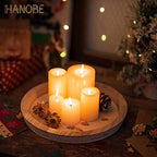 Hanobe Unfinished Round Wooden Craft Trays for DIY, 2PC Decorative Plate - Image 2