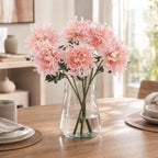Artificial Chrysanthemum Silk Flowers, 6 Large Bloom Stems 19 Inch - Image 5