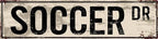 CSWLJS Rustic Metal Tin Signs Home Decoration Soccer Sign Fan Soccer Player Soccer Gift Soccer Decor Soccer Athlete Football Street Sign Art Wall Decor Metal Sign 4x16 Inch by CSWLJS