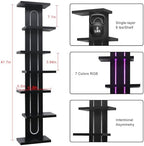 Homaterial 7-Tier Floating Wall Shelves with Lights - Image 3