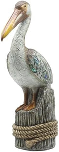 Lukitas Standing Pelican Statue and Sculpture Coastal Decor, Resin 14'' by Lukitas
