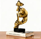 Gold Modern Abstract Art Thinker Statues – Home Office Desk Decor, Living Room Coffee Table Bookshelf Accent Sculpture, Bedroom Nightstand Minimalist Figurine Gift for Men Women - Image 6