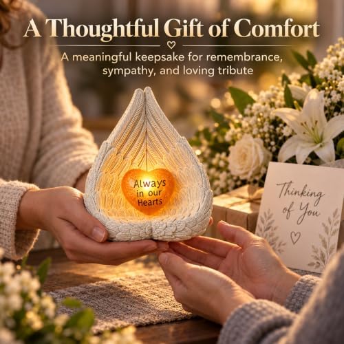 Angel Wings Memorial Statue,Sympathy Gift for Loss of Loved One - Image 7