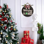 Interchangeable Welcome Sign for Front Door Decoration with 4 Seasonal Wreaths and 14 Holiday Icons, Black Welcome Door Hanger, Rustic Wooden Front Porch Sign Home décor（Black） - Image 7
