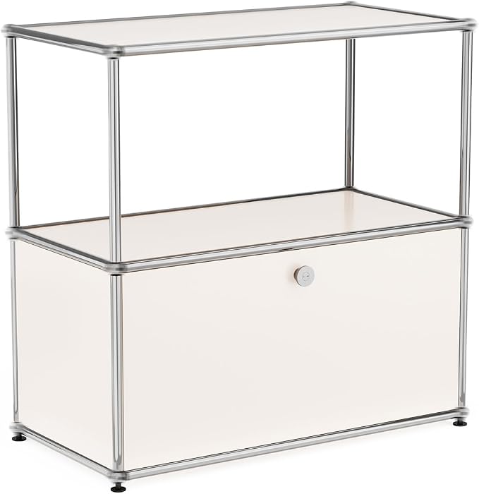Modern Storage Cabinet White D Versatile Free-Standing Organizer - Image 4
