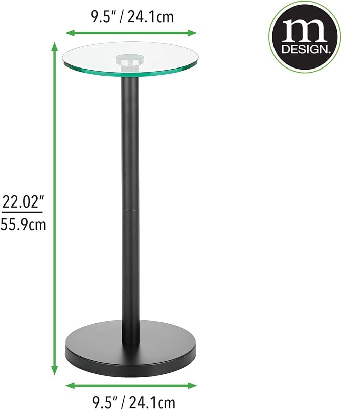 mDesign Bedroom Nightstand — Side Table - Image 3