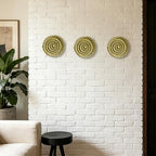 Metal Wall Sculpture, 10'' Round Textured Radiant Sunburst Wall Decor - Image 7