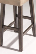 Hillsdale Furniture Saddle Backless, Rustic Gray Bar Stool - Image 7