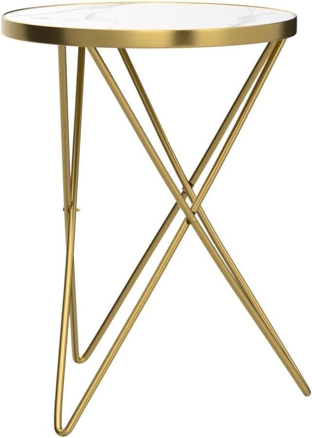 HLR Modern Round Side Table Set of 2, End Table - Image 5