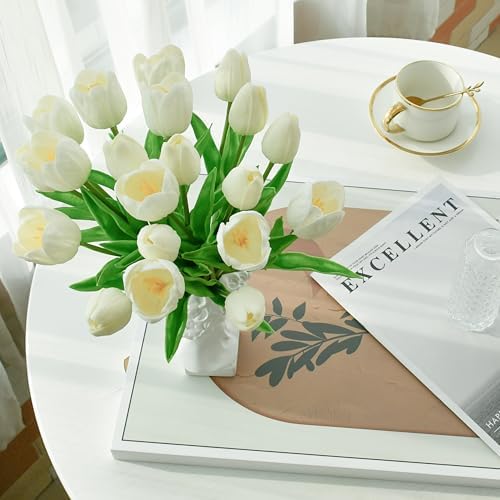 Mandy's 12pcs Artificial White Tulips - Image 5
