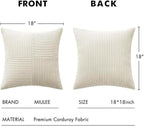 MIULEE Cream White Decorative Throw Pillow Covers - Image 7