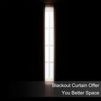 Blackout Curtains 52 x 120 Inch Long Chocolate Curtains Set of 2 Panels Room - Image 3