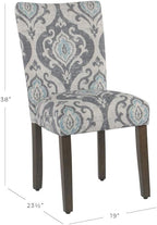 HomePop Parsons Classic Upholstered Accent Dining Chair, Suri Blue - Image 3