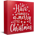 Have Yourself A Merry Little Christmas Decor, Merry Christmas Decor for Home, Cute Xmas Decorations for Table, Funny Xmas Decorations Sign 5 x 5 inches by YUANHAO