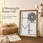 Home Sign Wall Decor, Metal Windmill, Wood Framed Farmhouse Art - Image 7