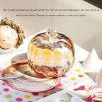 2.8’’ Crystal Pumpkin Figurine Small Glass Pumpkins For Decorating Harvest - Image 3