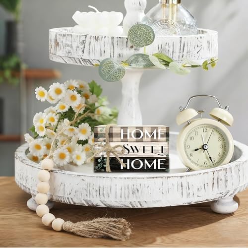 Mini Decorative Books For Home Decor, Small Wood Book Stack For Table Decor, Home Decor Book For Living Room Mantel, Farmhouse Stacked Books Decorative（L35） - Image 3