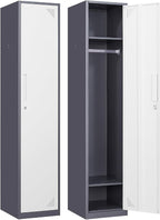 Metal Locker for Home, Dressing Room, Lockable Locker Cabinet by Anxxsu