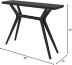 Plank+Beam Verso Console Table, 46 Inch Solid Wood Modern Sofa Table, Narrow - Image 2