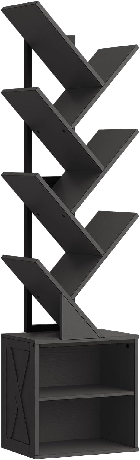 RALGEND Tree Bookshelf, 6 Tier Bookcase by RALGEND