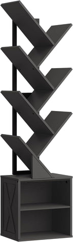 RALGEND Tree Bookshelf, 6 Tier Bookcase by RALGEND