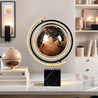 Modern Marble Sculpture, Abstract Art Inspired Tabletop Statue Decor - Minimalist Sculpture Home Decor for Living Room Shelf Desk Office - Unique Housewarming Gift, Black Solid Marble Base - Image 2