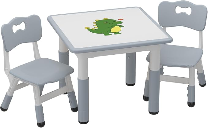 GAOMON Kids Table and 2 Chairs Set by GAOMON