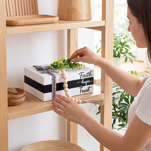 Capoda 3 Pcs Decorative Books for Home Decor, Faith - Image 5