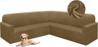 HDCAXKJ Corner Sectional Couch Covers Velvet Stretch L Shape Sofa Cover Soft by HDCAXKJ
