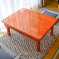 Korean Style Folding Solid Wood Low Table, Rectangle Meditation & Tea Table by Unknown