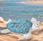 VVGIFTS Ocean White Sea Turtle Coral Reef Beach Coastal Home Shelf Decor - Image 5