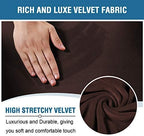 H.VERSAILTEX Velvet Stretch Recliner Couch Covers 4-Pieces Style Recliner Chair - Image 3