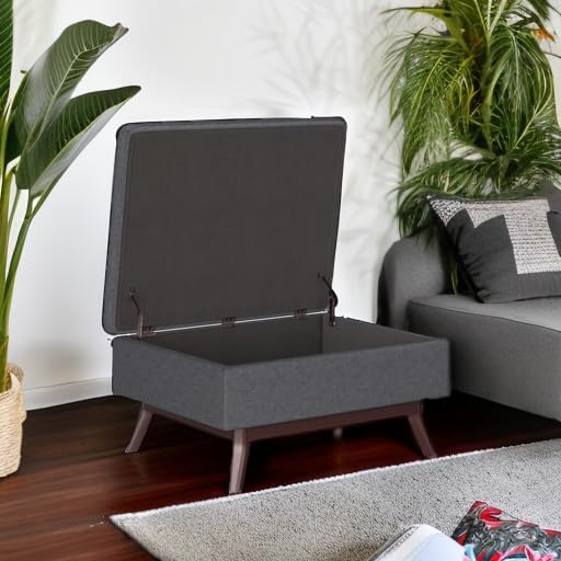 SIMPLIHOME Owen Coffee Table Storage Ottoman - Image 6
