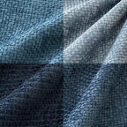 MIULEE Soft Decorative Chenille Euro Pillow Covers Blue Series 26x26 | Pack of 4 - Image 5