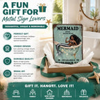 Funny Mermaid Company Bath Soap Metal Signs Wash Your Tail Sign Vintage Tin Sign Wall Decor Retro Tin Signs for Room Living Room Bathroom Toilet Hotel 12x16 Inch - Image 6
