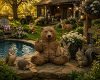 JFSM INC. 12" Hilarious Papa Bear Middle Finger Statue – Outdoor Decor - Image 5