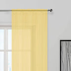SpaceDresser Sheer Voile Window Treatment Rod Pocket Curtain Panels - Image 5