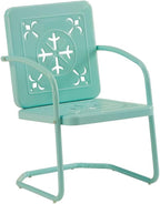 Crosley Furniture Azalea 2-Piece Outdoor Chair Set, Vintage Retro Metal Patio - Image 9