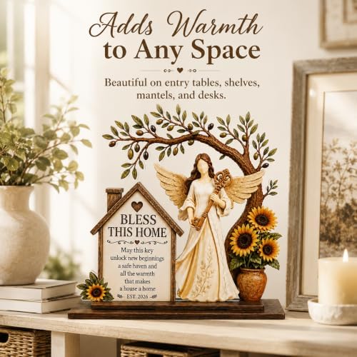 Housewarming Guardian Angel Plaque, House Warming Gifts New Home for Women - Image 6