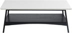 Madison Park Coffee Table with Storage Shelf, Rectangular Table by MADISONPARK