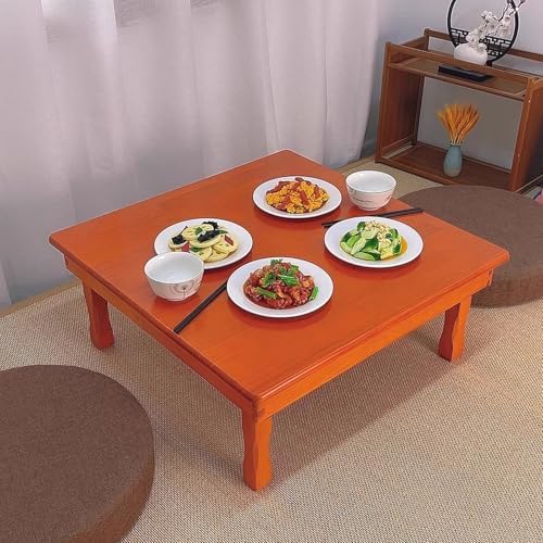 Korean Style Folding Solid Wood Low Table, Rectangle Meditation & Tea Table - Image 6
