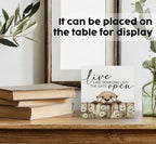Funny Otter Wooden Box Sign -Rustic Farmhouse Live Like Someone Left the Gate Open Signs for Home Decor, Farm Cottagecore Animal Office Kitchen Bedroom Decor, Otter Gifts for Women, 5x5 - Image 3
