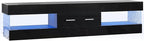 Bestier 67" Modern TV Stand for TVs 55 to 75 Inch, High Gloss LED Entertainment - Image 8