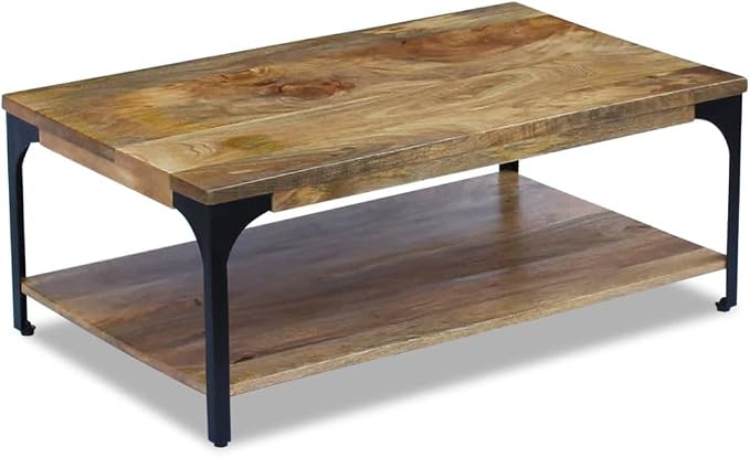 Solid Mango Wood Coffee Table - Image 2