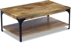 Solid Mango Wood Coffee Table - Image 3