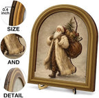 Christmas Decor Vintage Winter Santa Claus Wall Art Sign Table Decor - Image 3