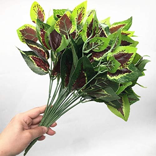 CATTREE Artificial Shrubs, Plastic Plants Heart Grass Fake Green Bushes Greenery Leaves Wedding Indoor Outdoor Home Garden Verandah Office Table Centerpieces Arrangements Decoration 4 pcs - Image 5