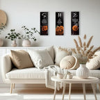DONFENTHY 3 Pcs Orange Bedroom Decor Orange Rose Wooden Bathroom Wall Decor Inspirational Farmhouse Office Signs With SHE Bible Words Decor For Women Bedroom Home (12x4Inch) - Image 5